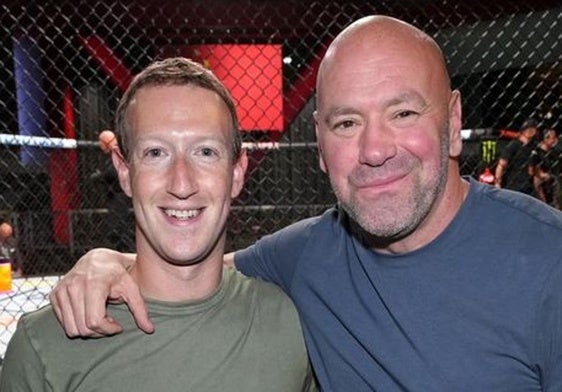 Mark Zuckerberg y Dana White.