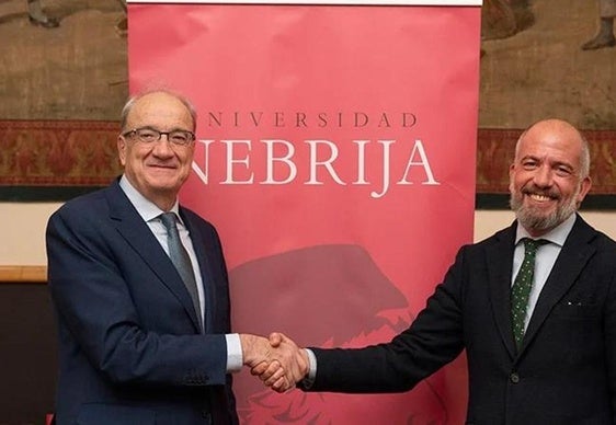 El rector de la Universidad Nebrija, José Muñiz, y el director de la Fundación RACE, Ignacio Fernández