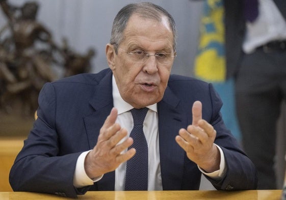 El ministro de Exteriores ruso, Serguéi Lavrov, este martes en Moscú.