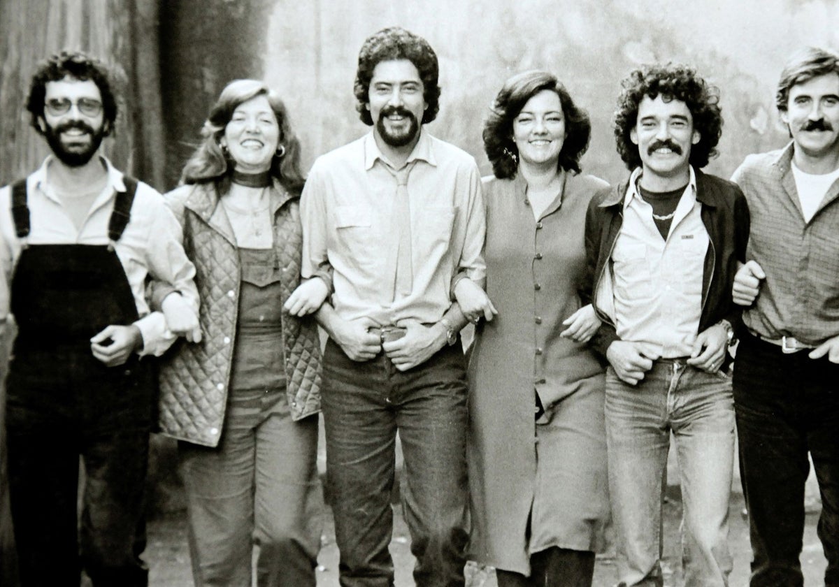 'Los seis históricos de Mocedades': Javier Garay, Izaskun Uranga, José Ipiña, Amaya Uranga, Roberto Uranga y Carlos Zubiaga.