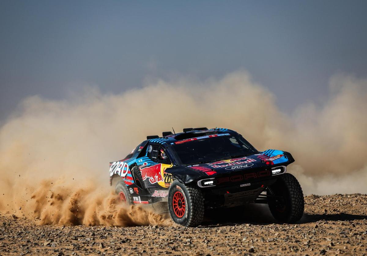 Nani Roma, durante la etapa en el Dakar