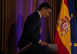 El presidente del Gobierno, Pedro Sánchez