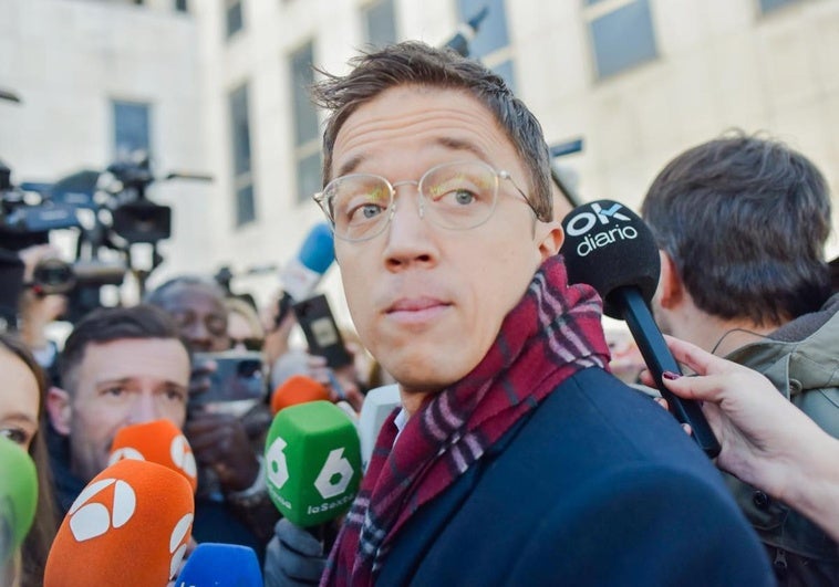 Íñigo Errejón , a su llegada al juzgado.