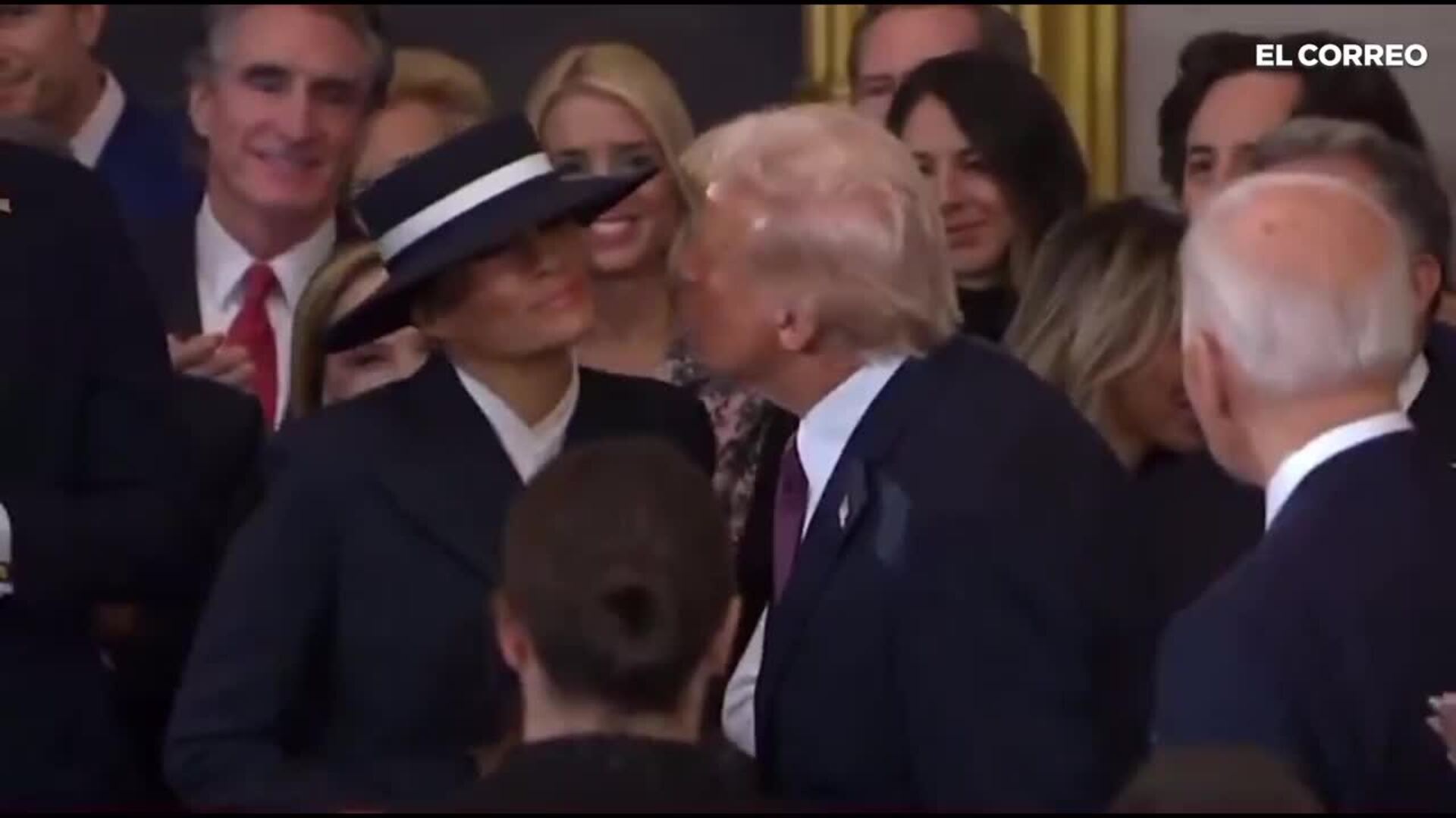 El no beso de Trump a Melania en la toma de posesión