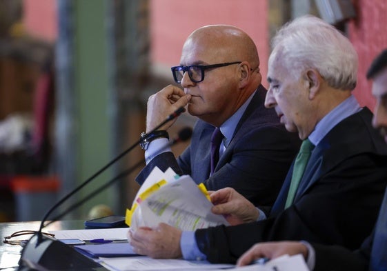 El senador del PP José Manuel Baltar durante el juicio celebrado en el Tribunal Supremo por su condición de aforado.