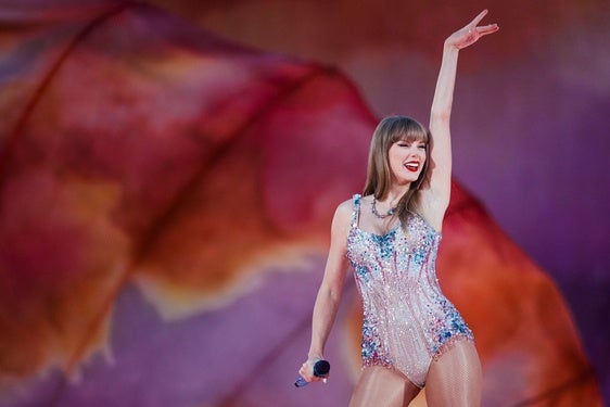 La cantante, Taylor Swift, en uno de los conciertos de su gira 'The Eras Tour'