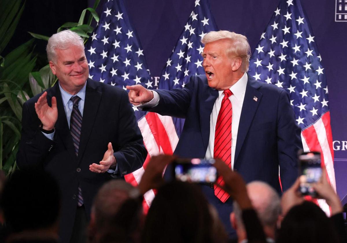 Donald Trump intervino esta semana en un foro republicano en Miami donde sacó pecho de las medidas aprobadas en sus primeros días en la Casa Blanca.