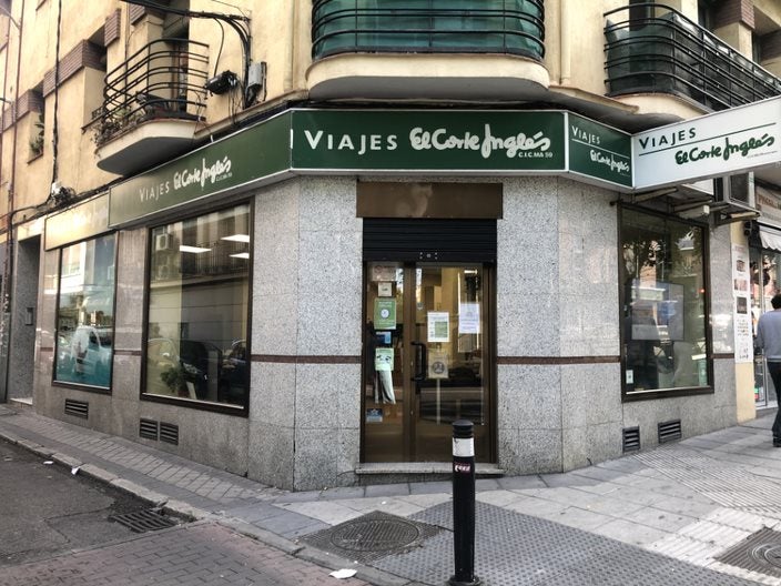 Una de las oficinas externas de Viajes El Corte Inglés.