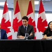 Justin Trudeau anunció en Toronto una respuesta «contundente» a los aranceles de Estados Unidos.