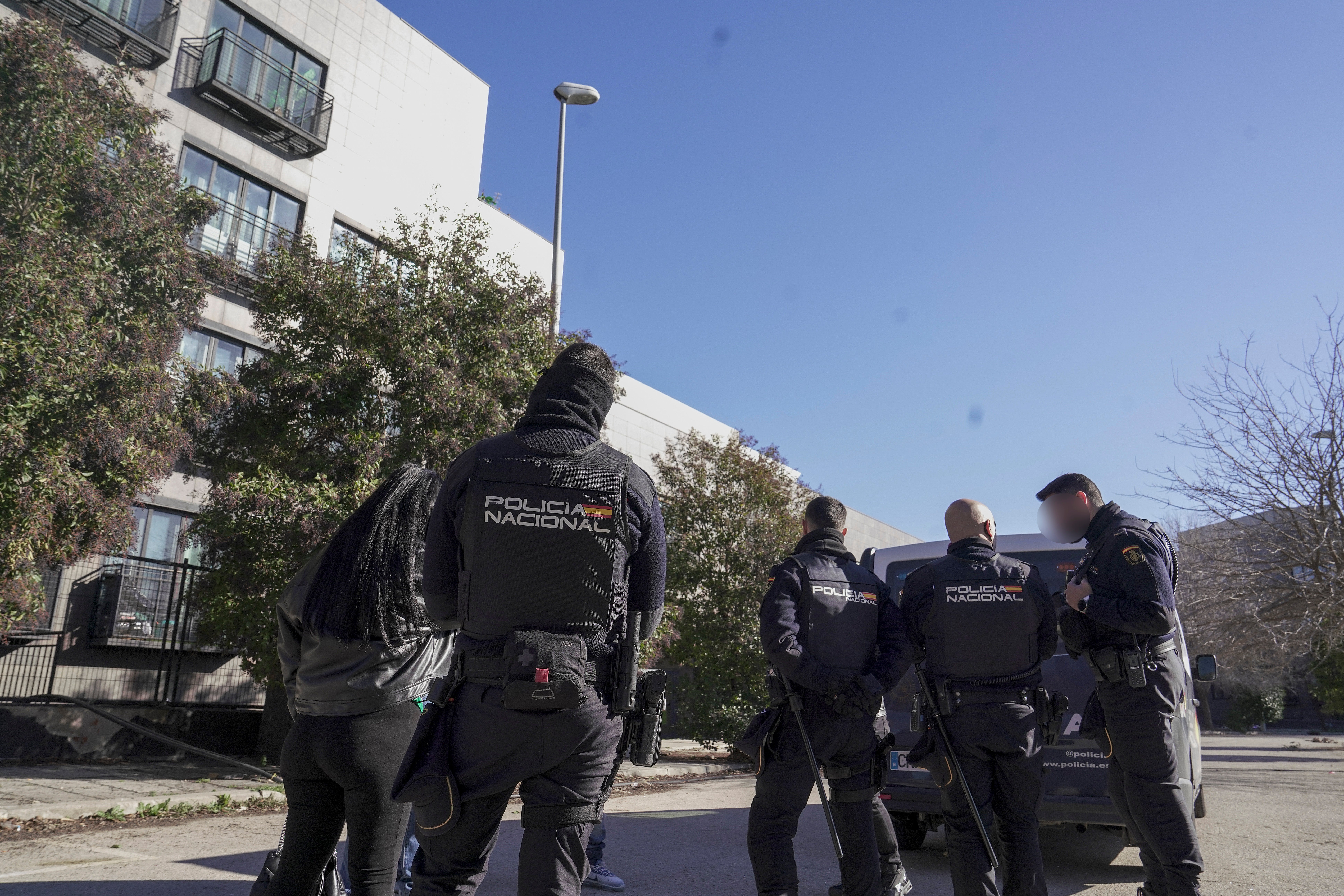 Varios agentes de la Policía Nacional