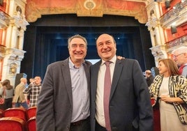 Aitor Esteban (izquierda) y Andoni Ortuzar, en un acto del PNV.