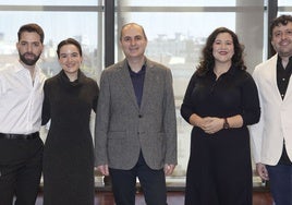 Rafael Villalobos, Natalia Labourdette, Jesús Torres, Adriana González y Jordi Francés.