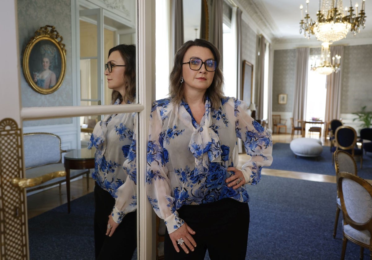 Camilla Läckberg posa en la Embajada de Suecia en Madrid.