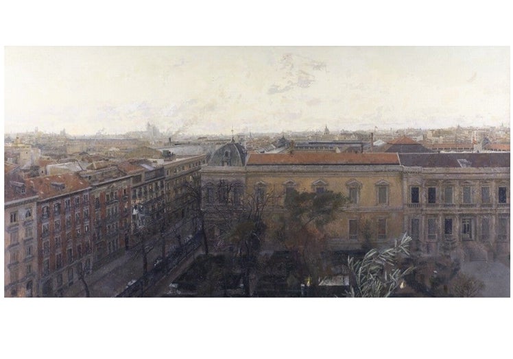 'Vista de Madrid (Museo Arqueológico desde la calle Serrano)', datado entre 1961 y 1962.