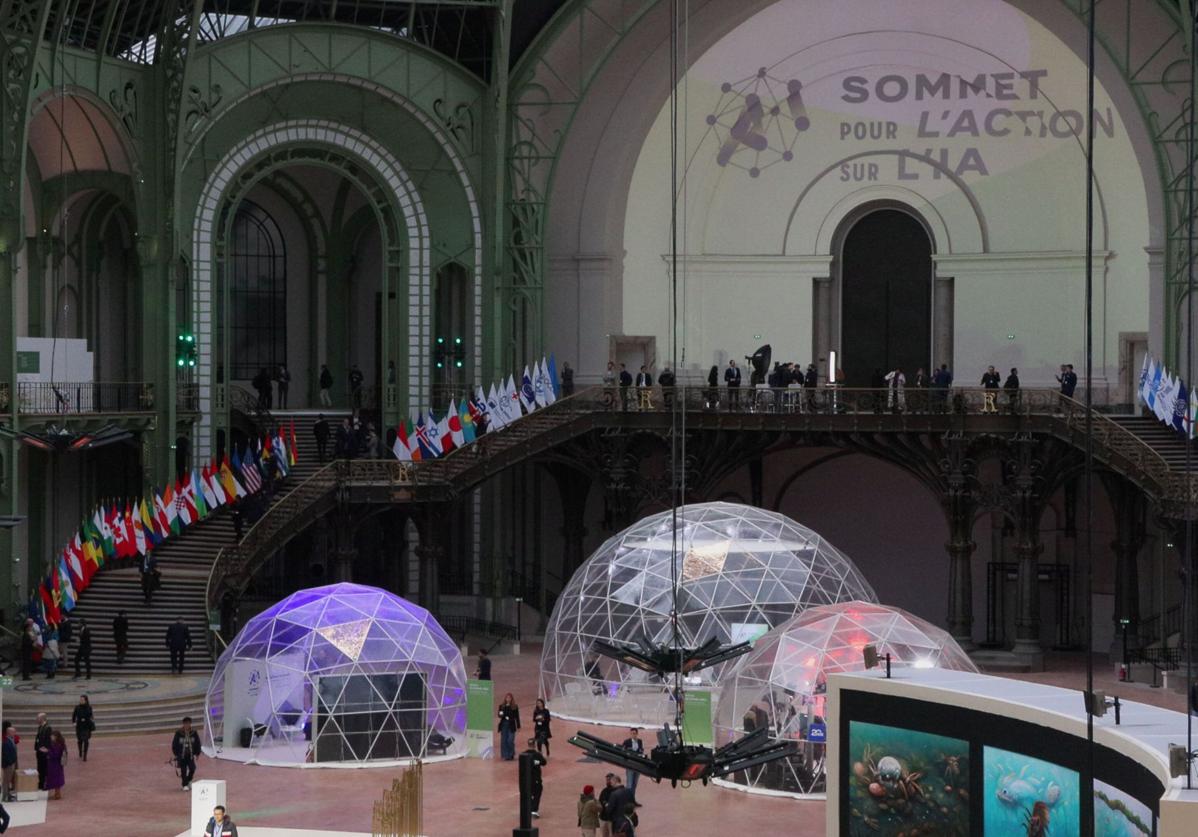 Inauguración en el Grand Palais de París de la cumbre mundial para la acción sobre la Inteligencia Artificial