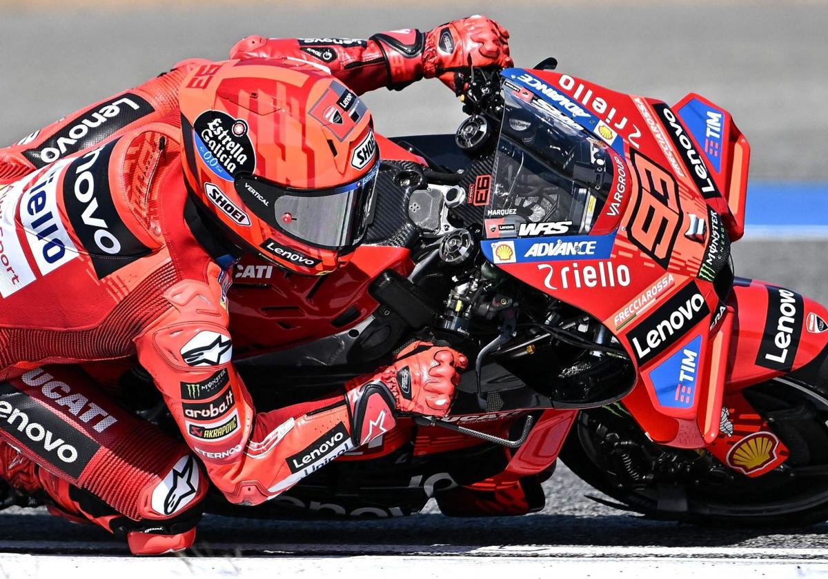 Marc Márquez, durante la segunda jornada de test en Tailandia.