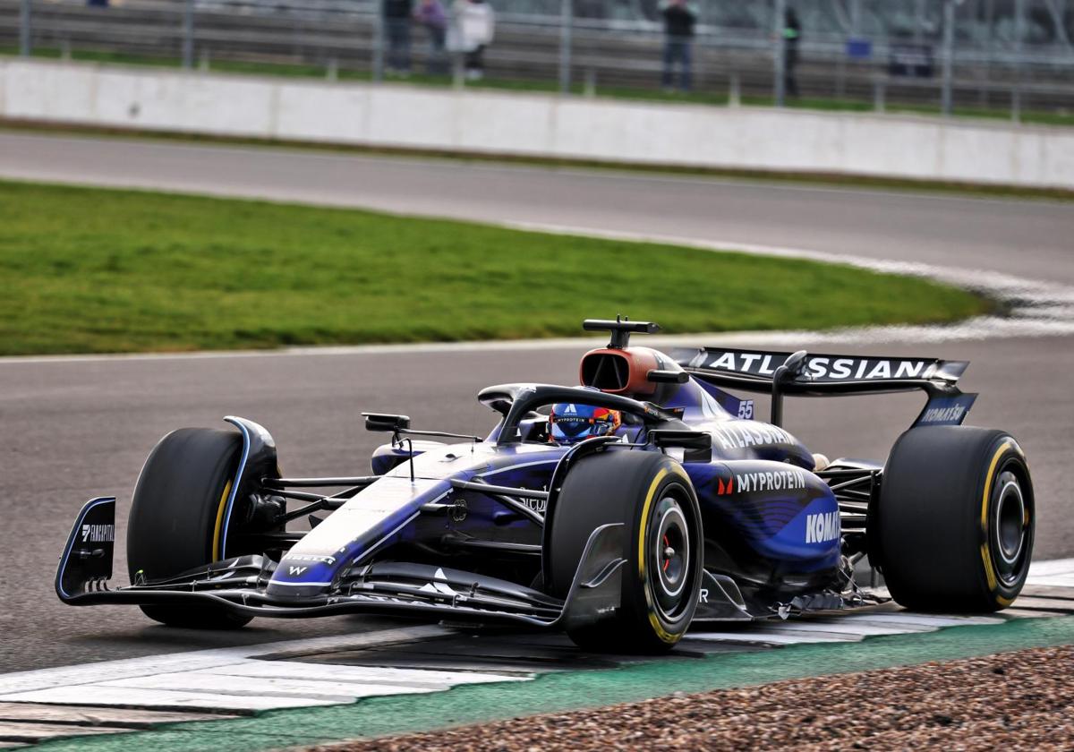 Presentación del equipo Williams en el circuito de Silverstone.