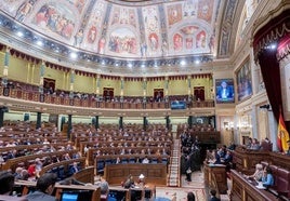 El Congreso de los Diputados durante un pleno.