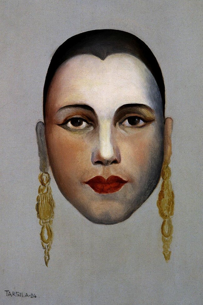 'Autorretrato I', 1924. Óleo sobre cartón.