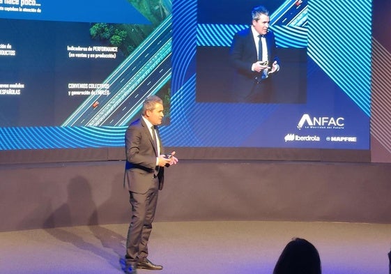 Josep María Recasens, durante la inauguración del Foro Anfac