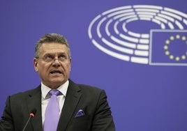 El comisario de Comercio europeo, Maros Sefcovic.