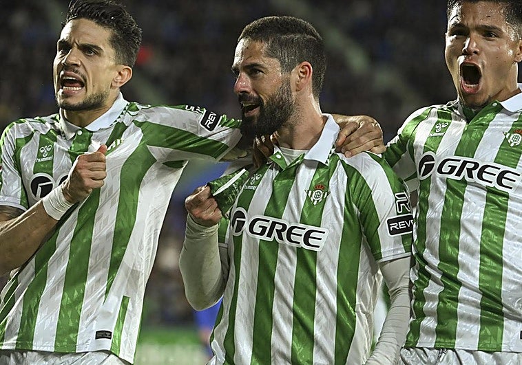 Un doblete de Isco ante el Getafe acerca al Betis a Europa
