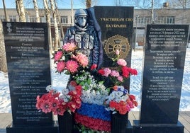 El memorial de la localidad rusa de Semibrátovo, en la región de Yaroslavl.