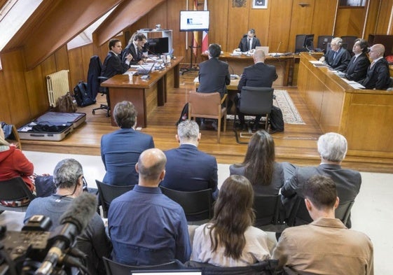 Imagen del juicio celebrado el pasado noviembre en la Audiencia de Santander.