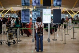 Aeropuerto de Madrid-Barajas.