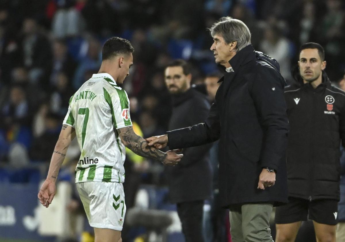 Antony, after being sent off in the 94th minute of the Getafe-Betis match.