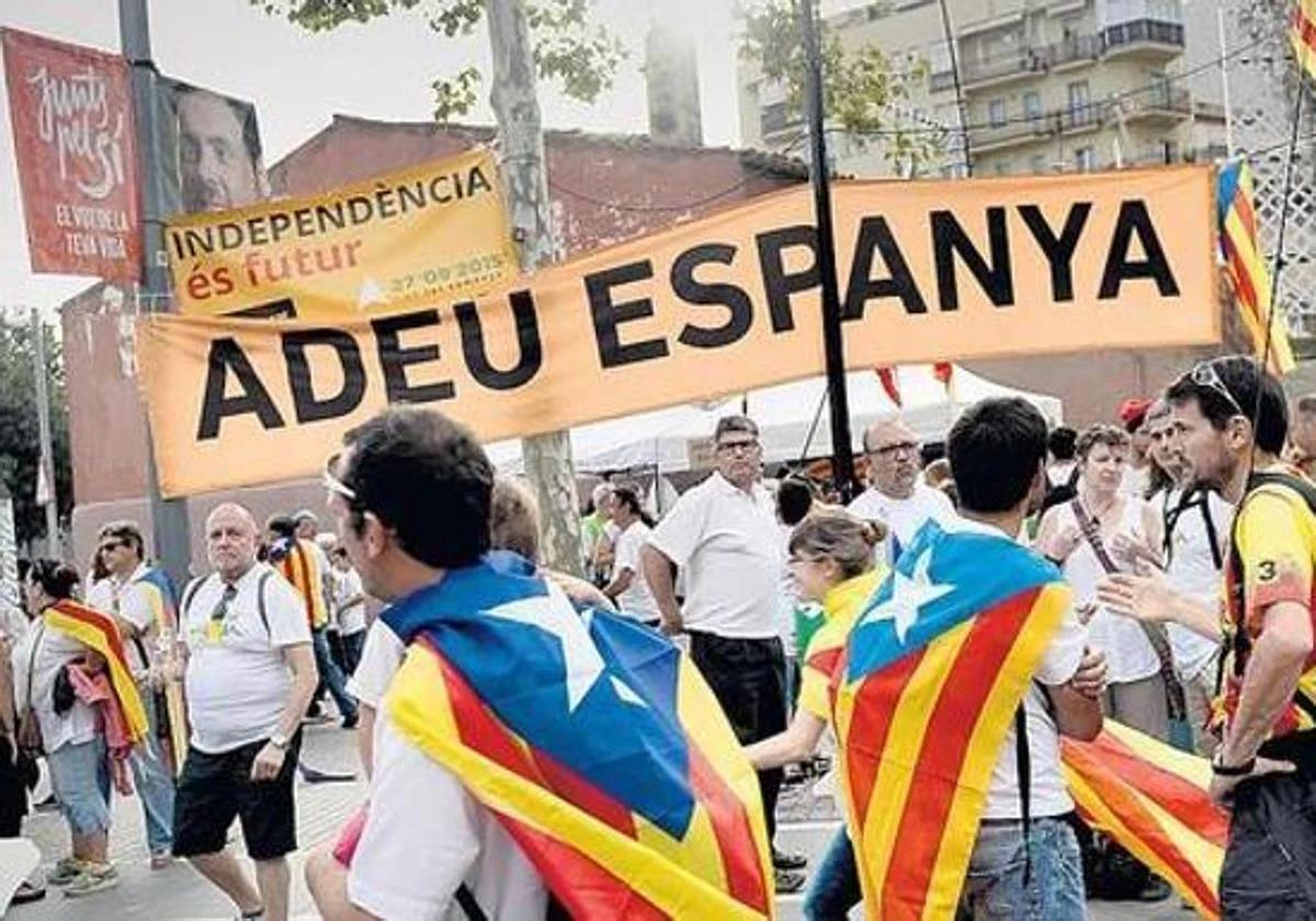 Una manifestación independentista.