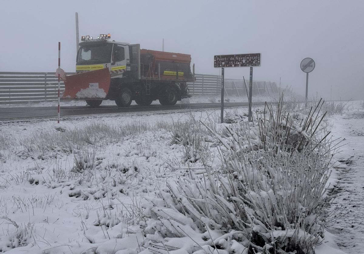 Nevada en el Puerto de Navalmoral.