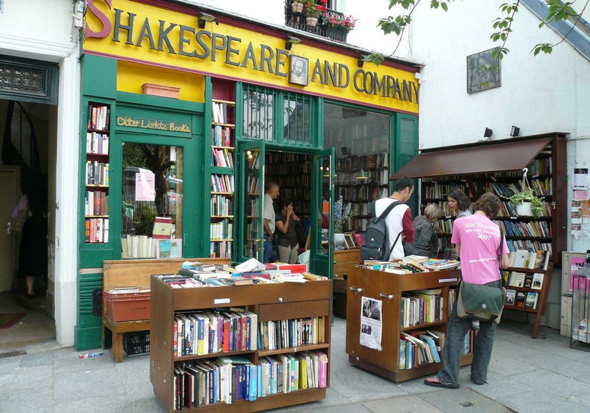 The Shakespeare and Company bookstore in Paris.
