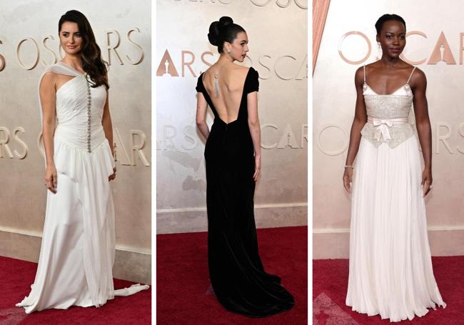 Penélope Cruz, Margaret Qualley y Lupita Nyong'o, vestidas por Chanel.