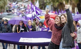 Las manifestaciones del 8M en imágenes
