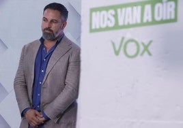 Santiago Abascal, presidente de Vox.