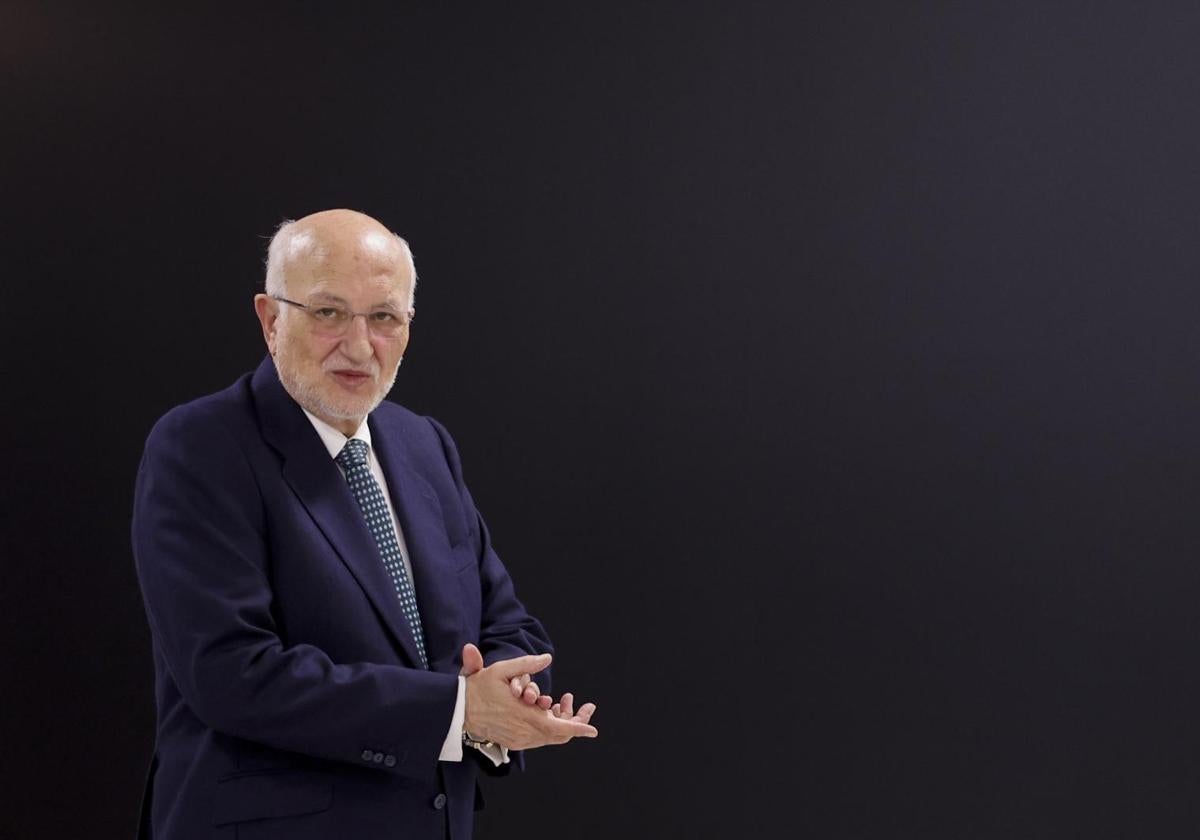 El presidente de Mercadona, Juan Roig, durante el acto de presentación de resultados de la empresa