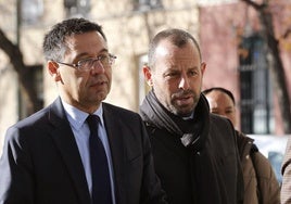 Josep Maria Bartomeu y Sandro Rosell.