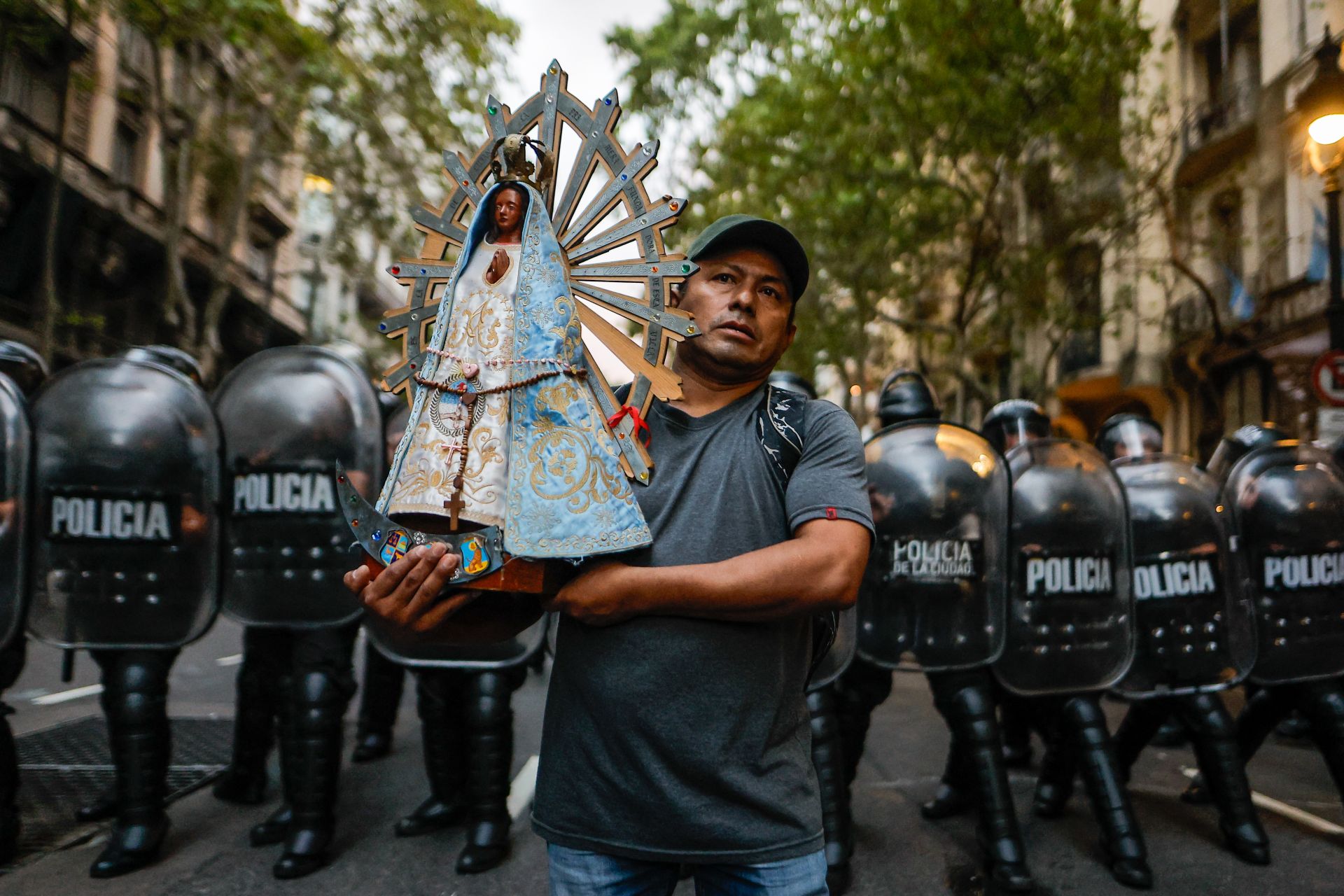 Las imágenes de la protesta en Argentina