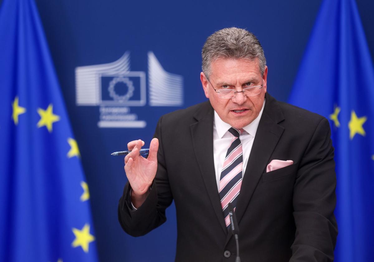 El comisario de Comercio europeo, Maros Sefcovic.