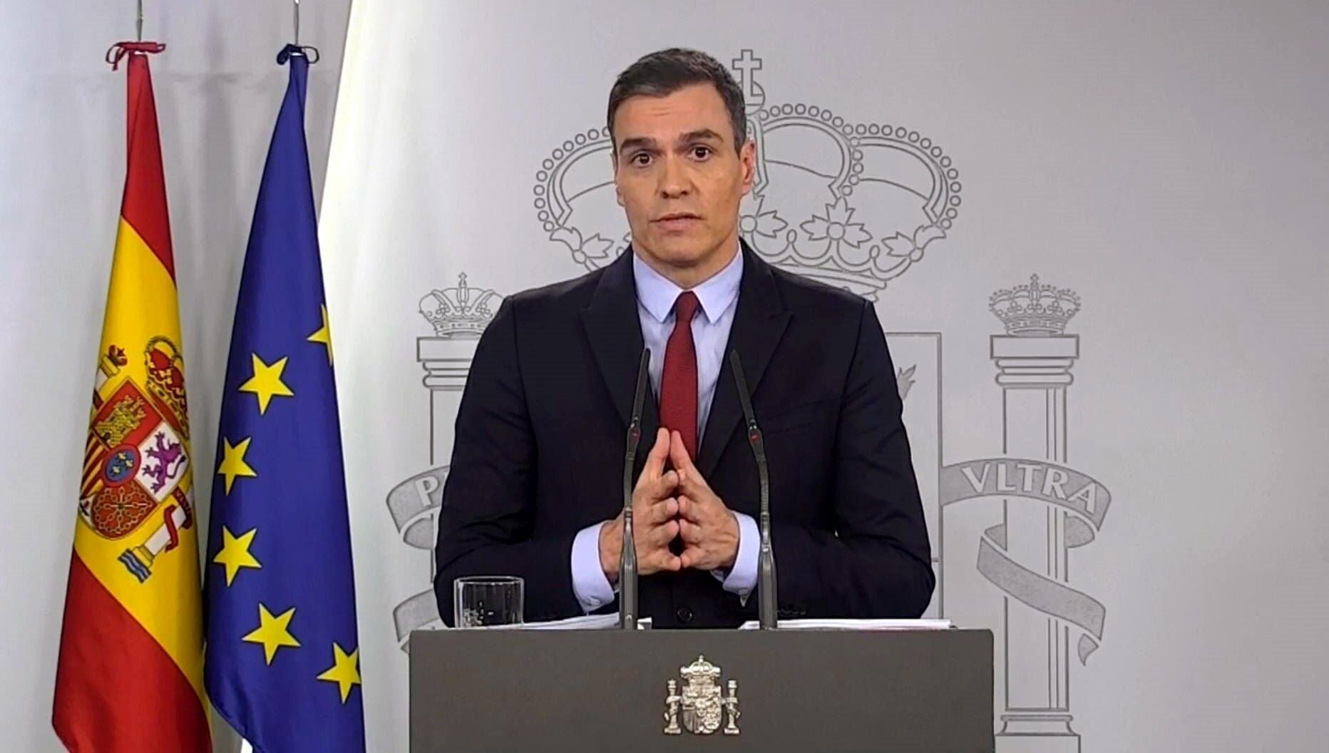 Pedro Sánchez el 13 de marzo de 2020.