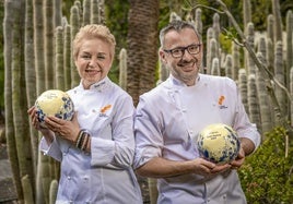 Los chefs Susi Díaz y Pedro Sánchez.