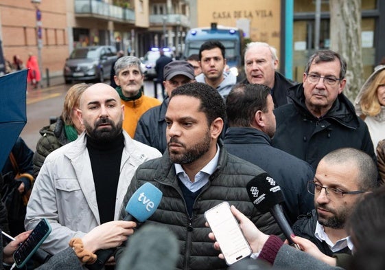 Ignacio Garriga, secretario general de Vox, en una manifestación