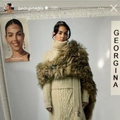 Georgina Rodríguez desfila con Adriana Lima y Jon Kortajarena en una pista de aterrizaje de los Alpes