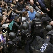 Cargas policiasles el 1-0.