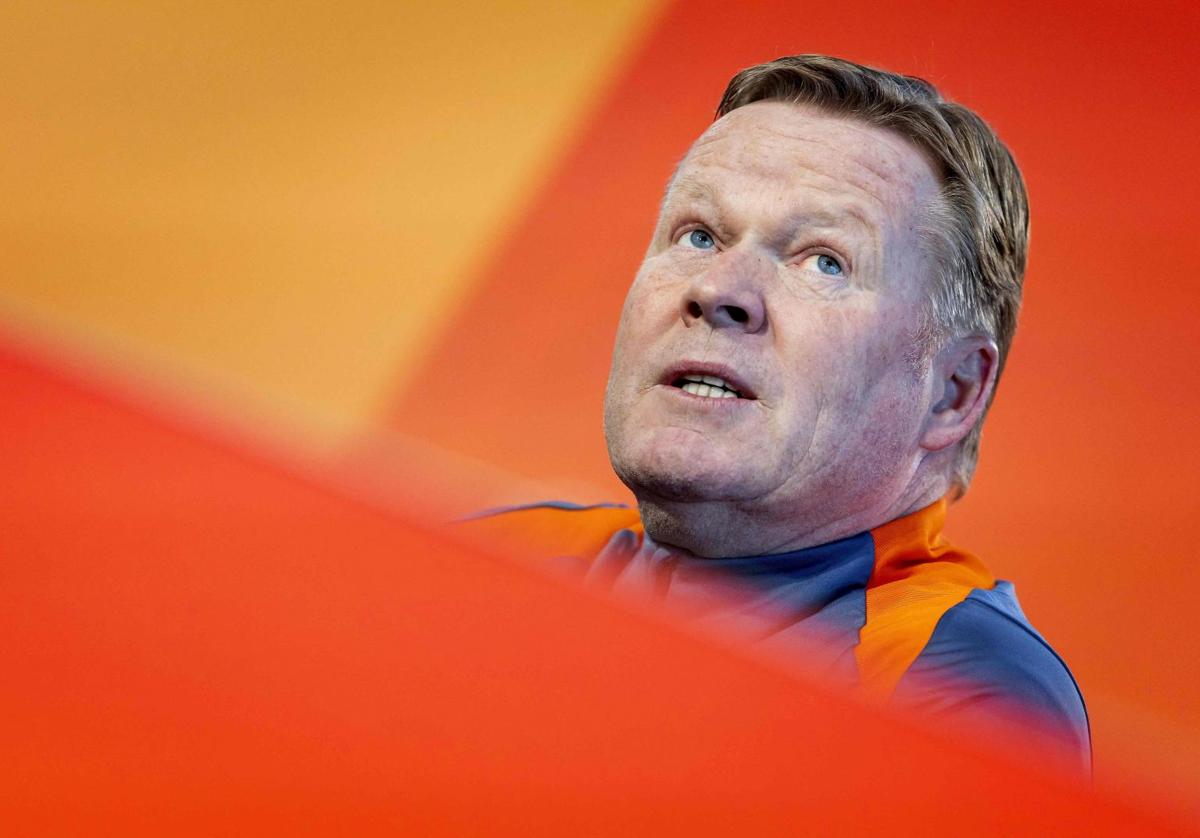 Ronald Koeman, durante su comparecencia en la previa del Países Bajos-España.