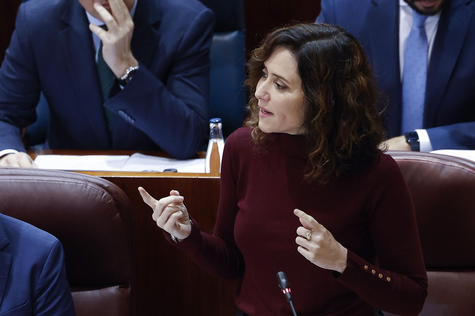 La presidenta de la comunidad de Madrid, Isabel Díaz Ayuso