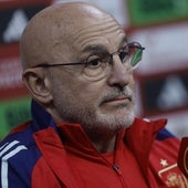 Luis de la Fuente, durante la rueda de prensa.