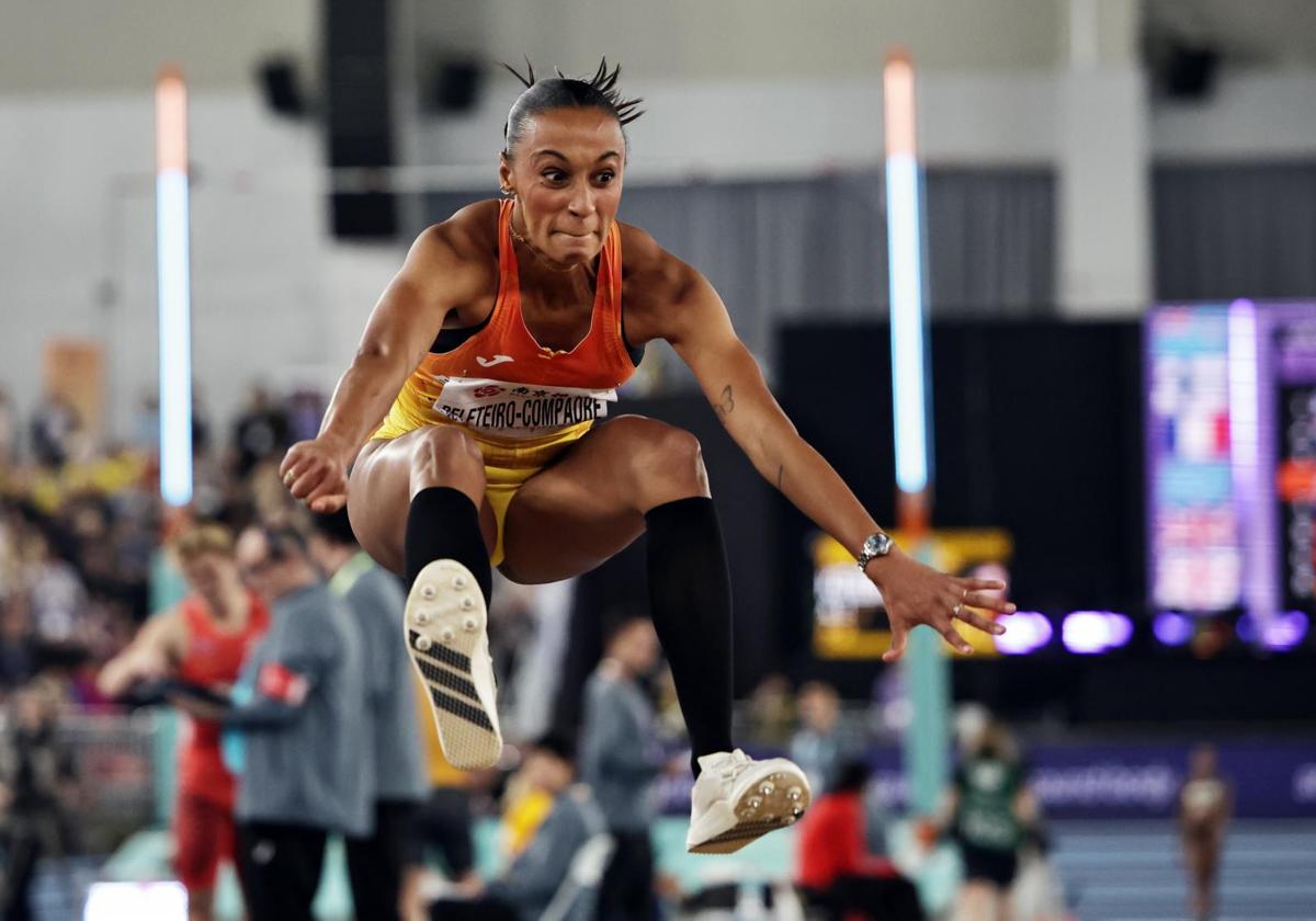 Ana Peleteiro, bronze in triple jump at the World Championships