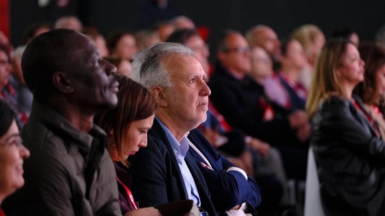Ángel Victor Torres en el Congreso del PSOE este domingo.
